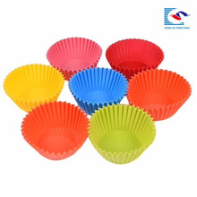 Sencai Customized Logo Cheaper Disposable Colorful Cakecup Holder Paper